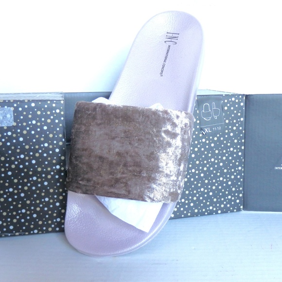 International Concepts Velour Slide Slippers XL - Picture 4 of 6